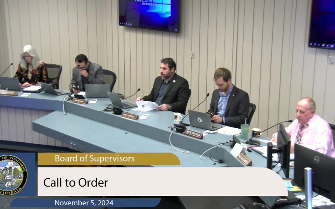 Tuolumne County Board of Supervisors – LIVE