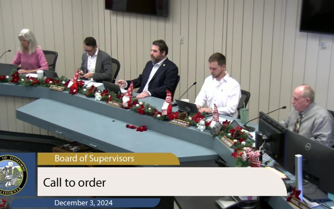 Tuolumne County Board of Supervisors – LIVE