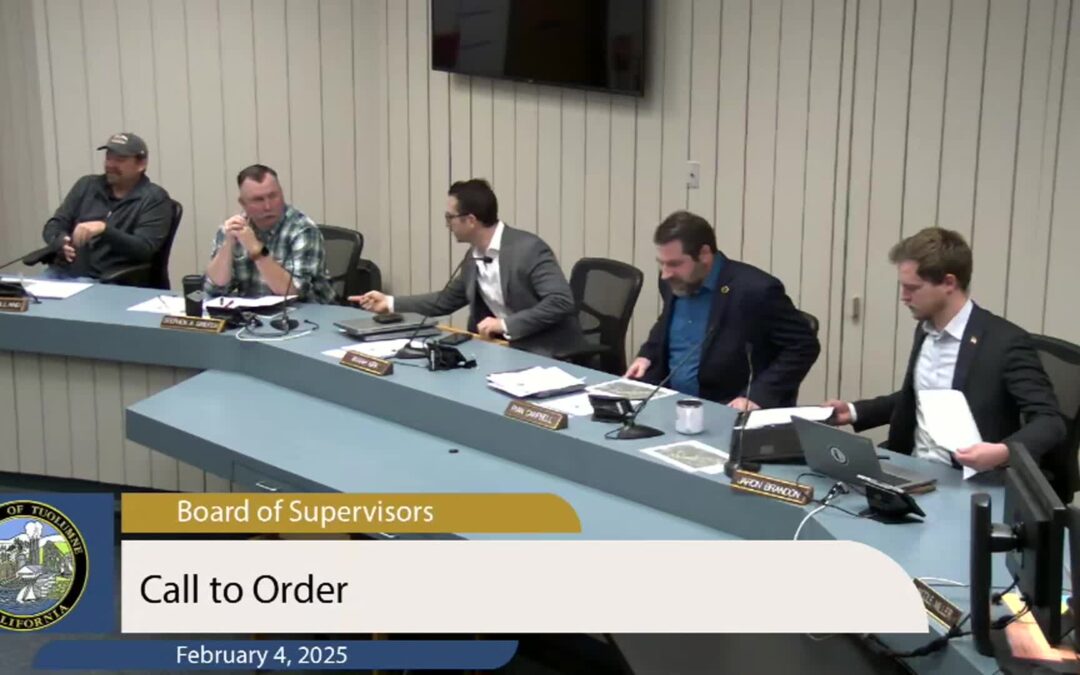 Tuolumne County Board of Supervisors – LIVE