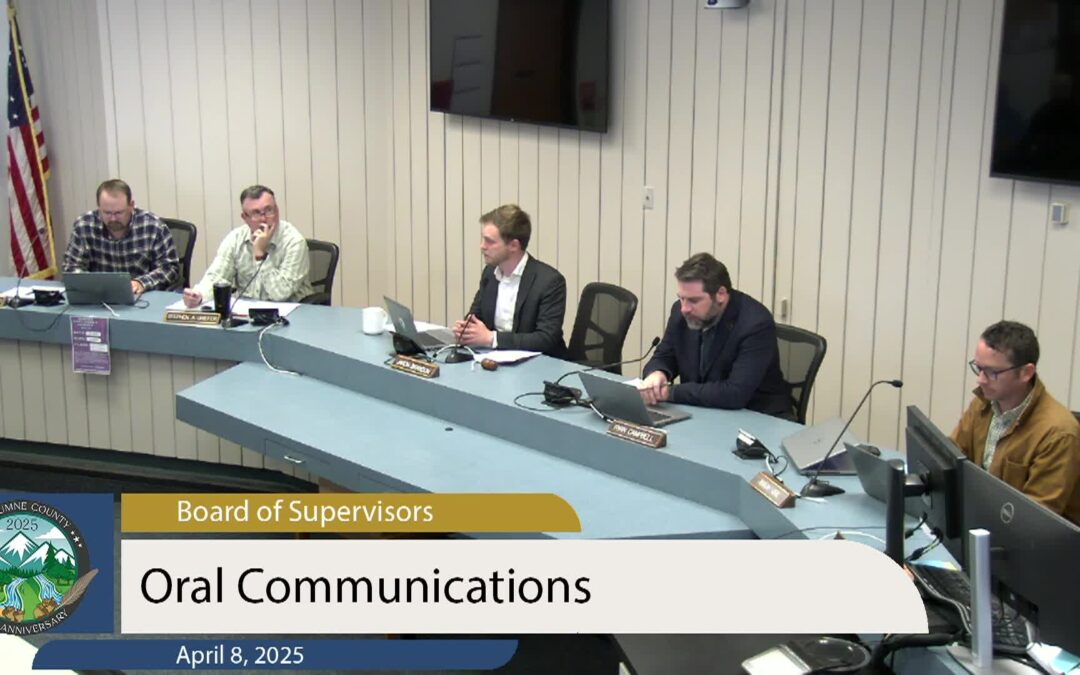 Tuolumne County Board of Supervisors – April 8, 2025