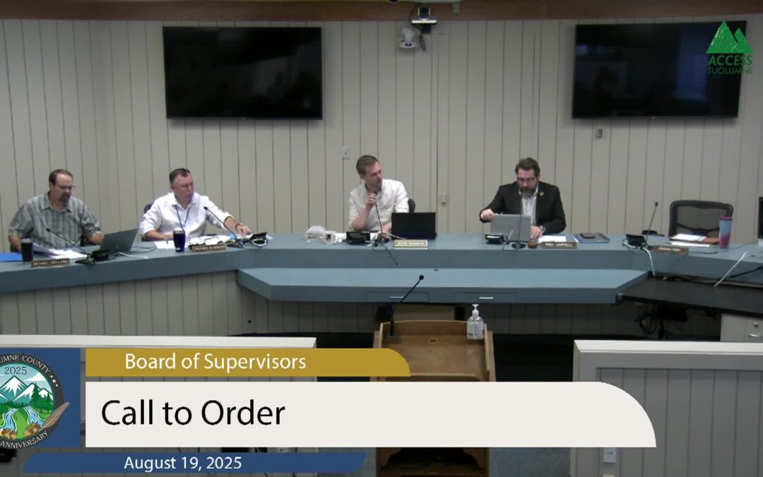 Tuolumne County Board of Supervisors – LIVE