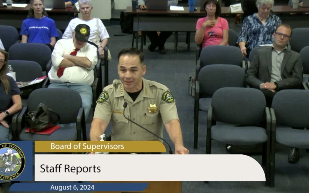Sheriff Vasquez Report – August 6, 2024