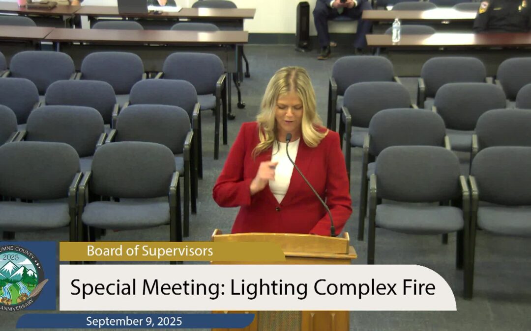 Tuolumne County Board of Supervisors – September 9, 2025 (Special)