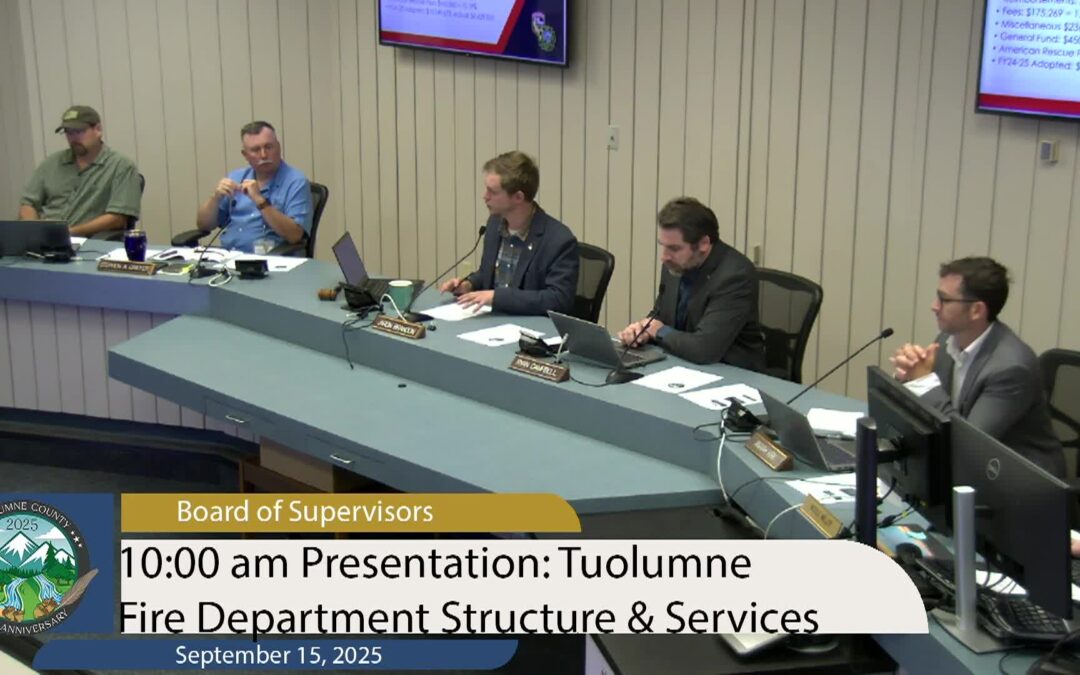 Tuolumne County Board of Supervisors – September 15, 2025