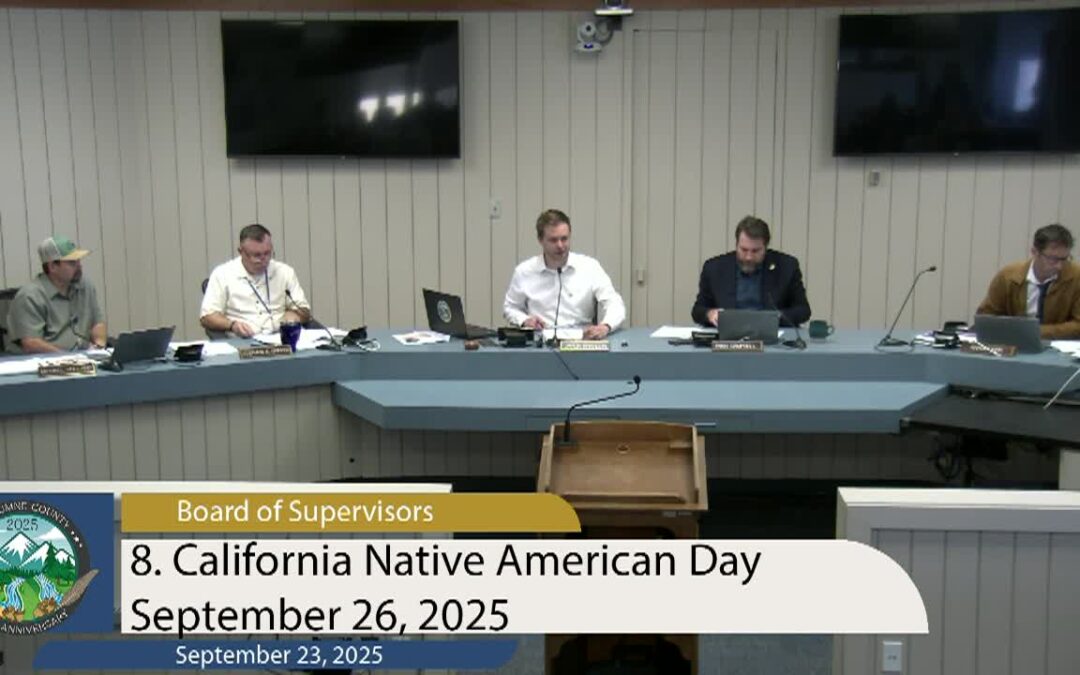 Tuolumne County Board of Supervisors – September 23, 2025