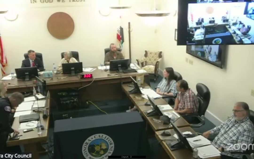 Sonora City Council – October 7, 2025