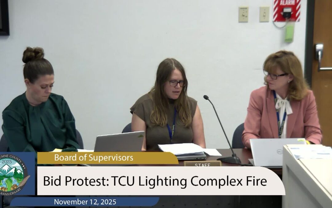 Tuolumne County Board of Supervisors – November 12, 2025