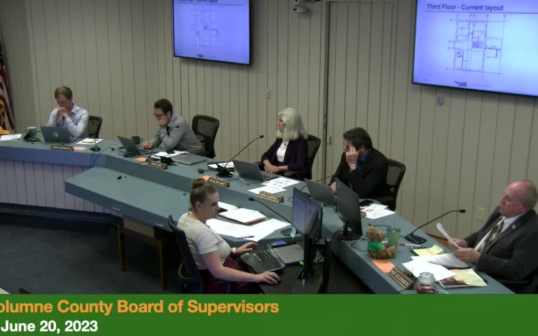 Tuolumne County Board of Supervisors –  June 20, 2023