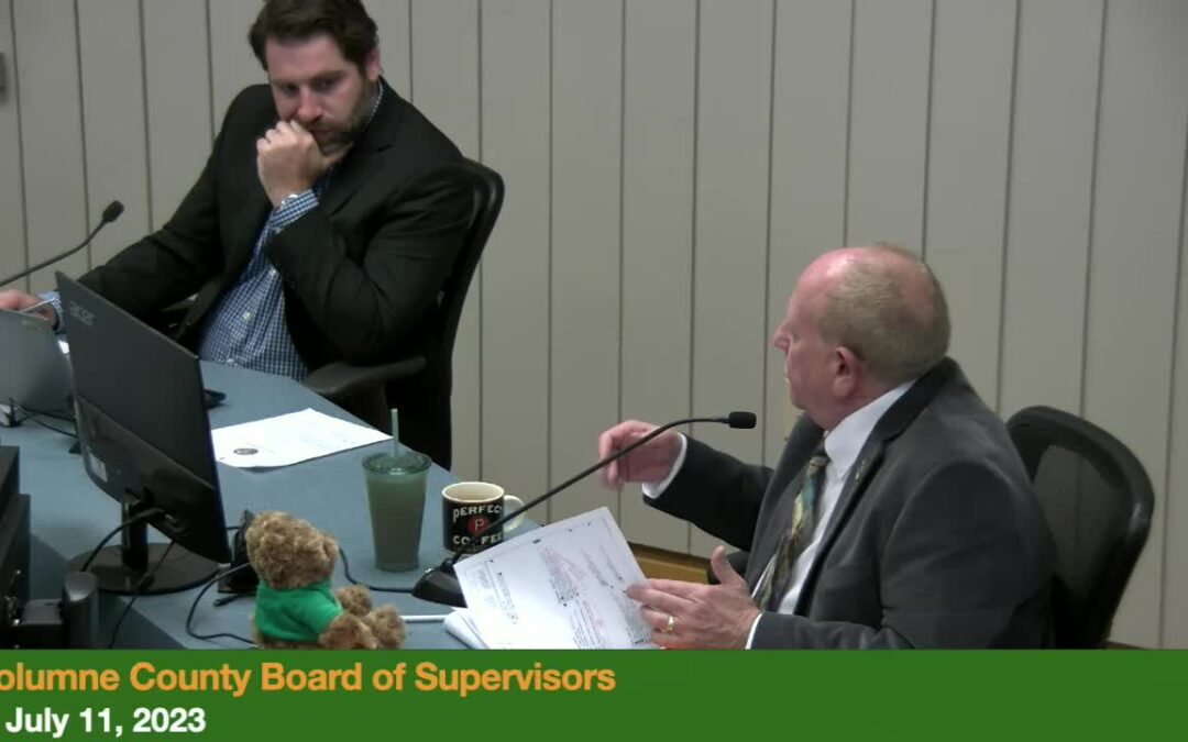 Tuolumne County Board of Supervisors –  July 11, 2023
