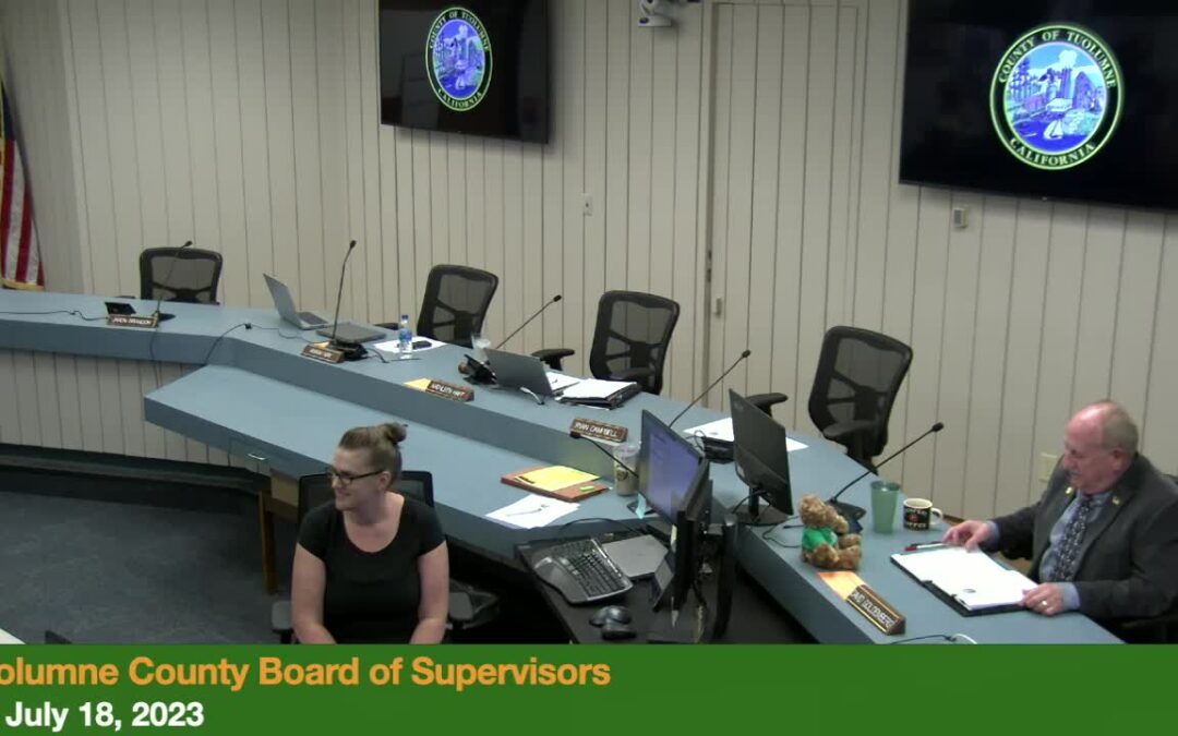 Tuolumne County Board of Supervisors – July 18, 2023