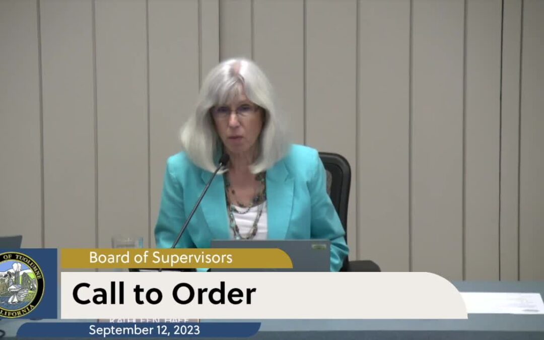 Tuolumne County Board of Supervisors –  September 12, 2023