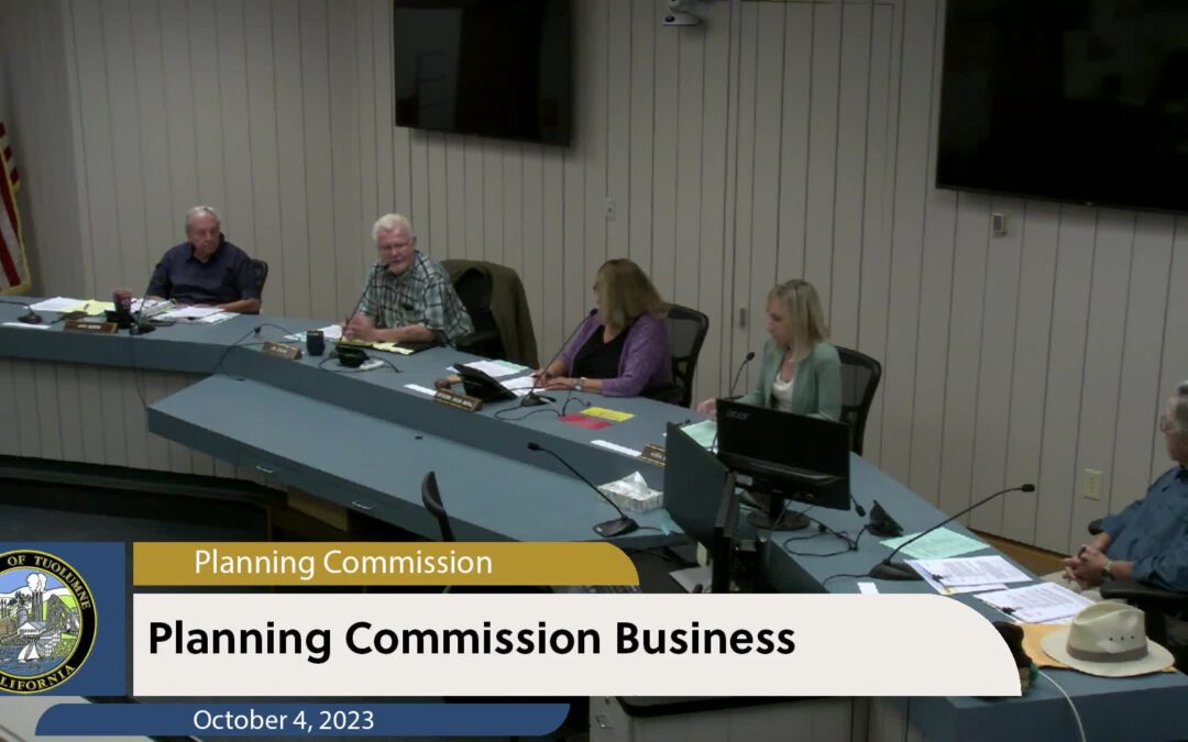 Tuolumne County Planning Commission –  October 4, 2023