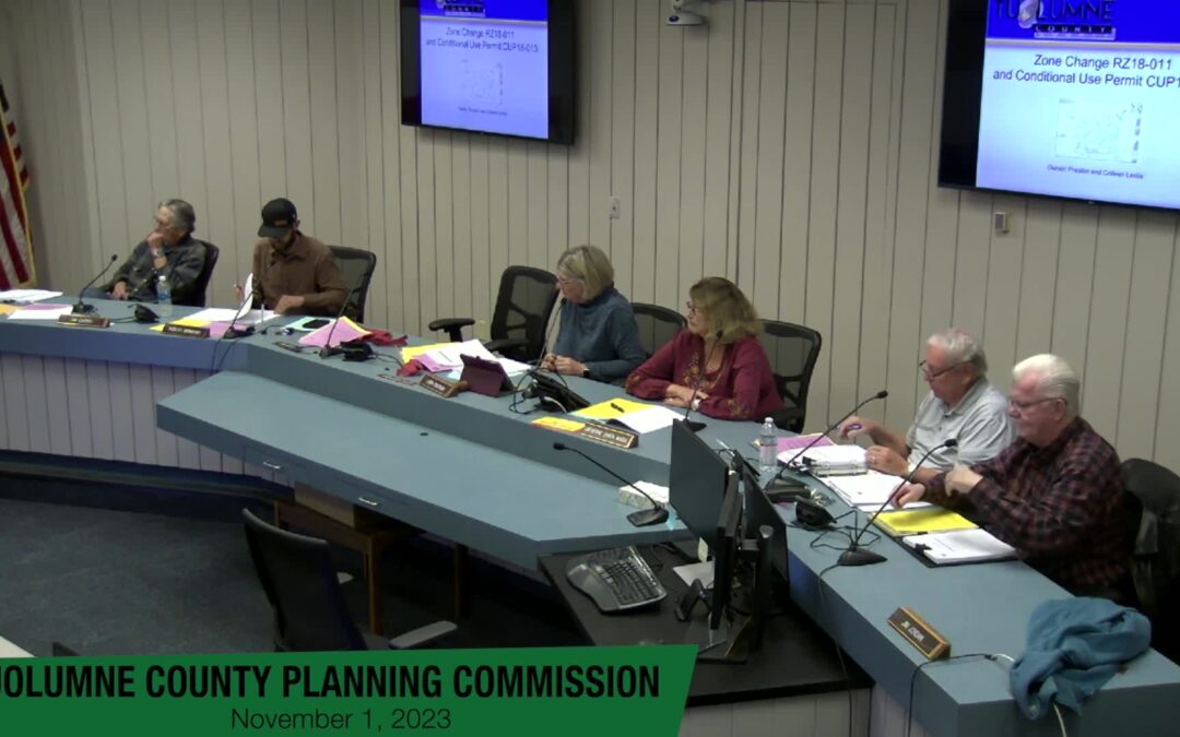 Tuolumne County Planning Commission –  November 1, 2023