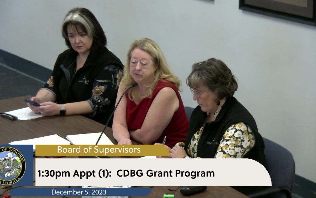 Tuolumne County Board of Supervisors – December 5, 2023