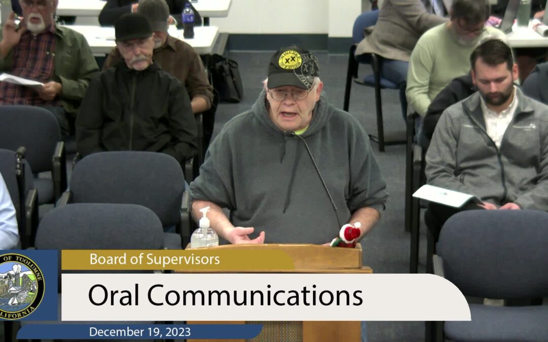 Tuolumne Board of Supervisors – December 19, 2023