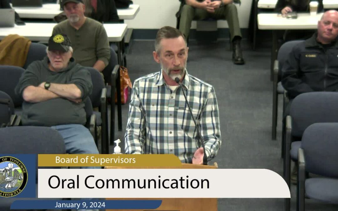 Tuolumne County Board of Supervisors –  January 9, 2024