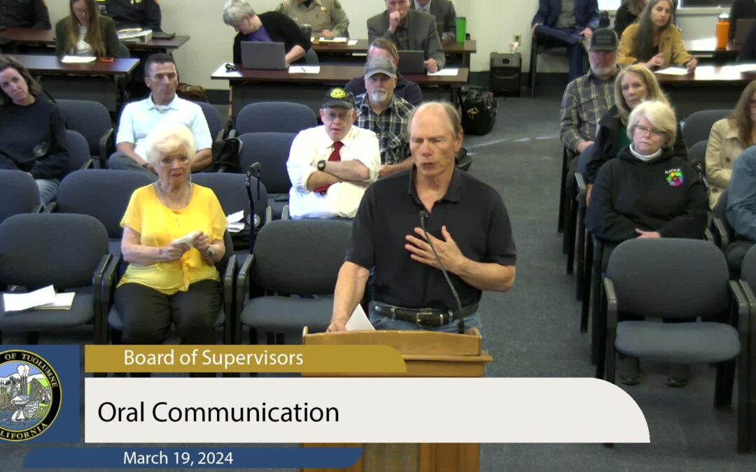 Tuolumne County Board of Supervisors –  March 19, 2024
