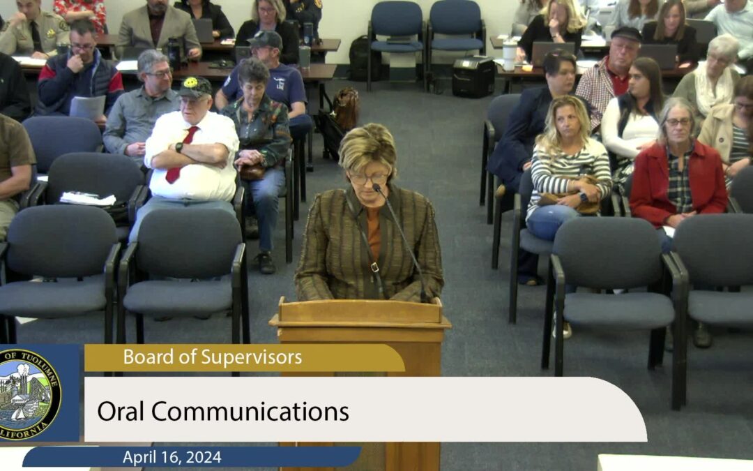 Tuolumne County Board of Supervisors – April 16, 2024